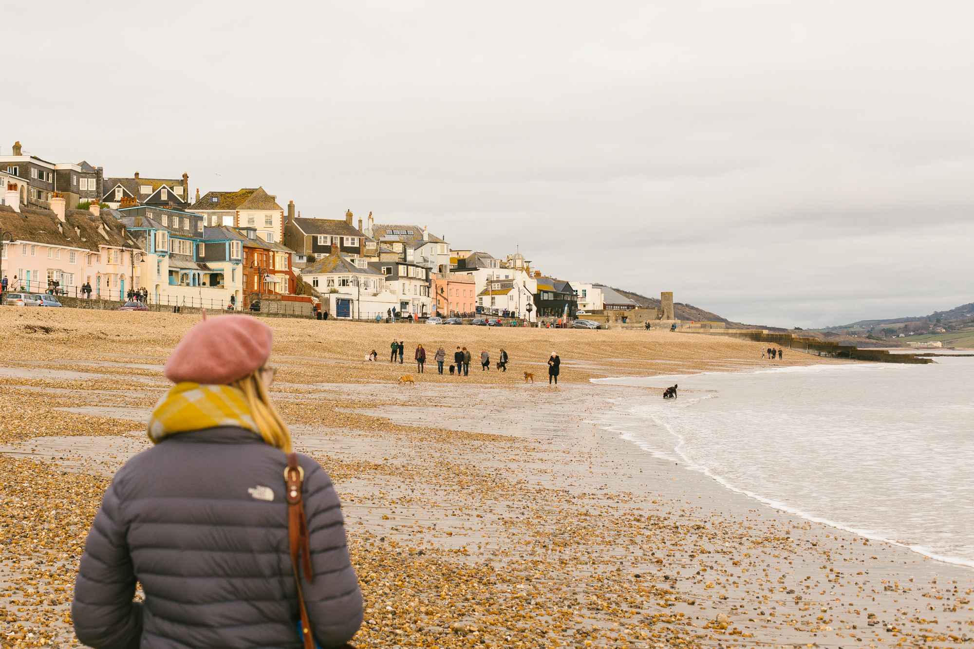 Lyme Regis Beach in Winter